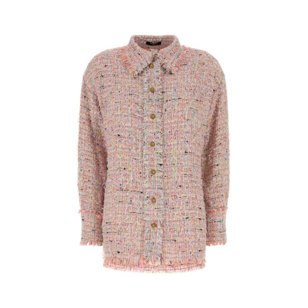 Balmain Women Multicolor Tweed Shirt